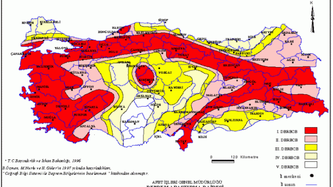 ORDU’DA DEPREM FAY HATTI ÇOKTAN BELİRLENMİŞ ALTINORDU’NUN 3’TE 2’SİNDEN FAY HATTI