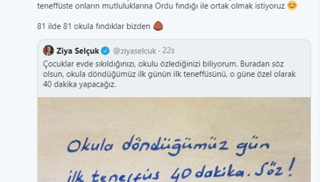 GÜLER’DEN BAKAN SELÇUK’A FINDIK DESTEĞİ