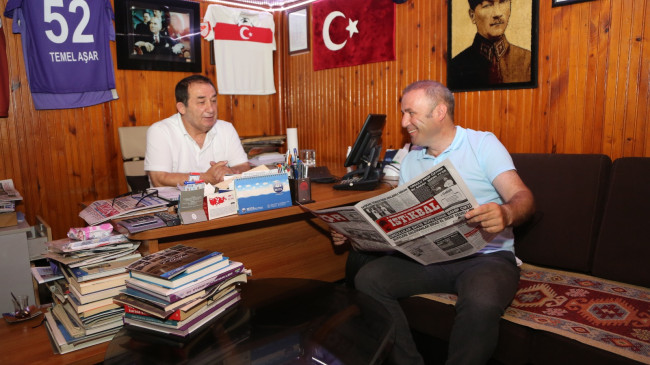 BÜLENT ŞİŞMAN’DAN GAZETEMİZE SÜPRİZ ZİYARET