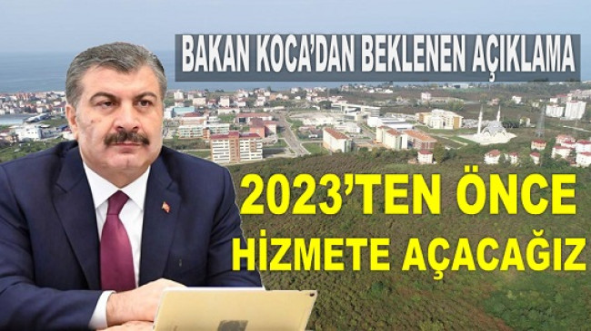 ŞEHİR HASTANESİ 2023’E YETİŞECEK