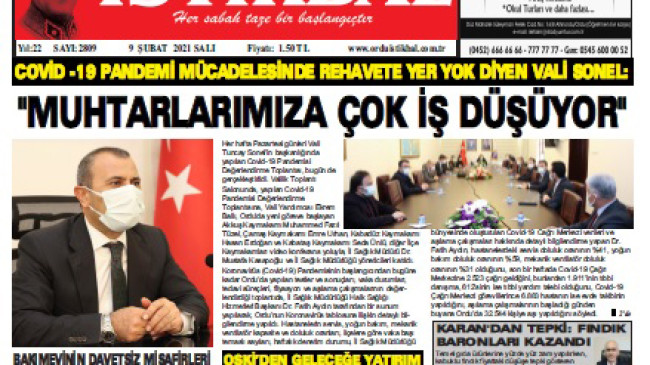09 ŞUBAT 2021 SALI