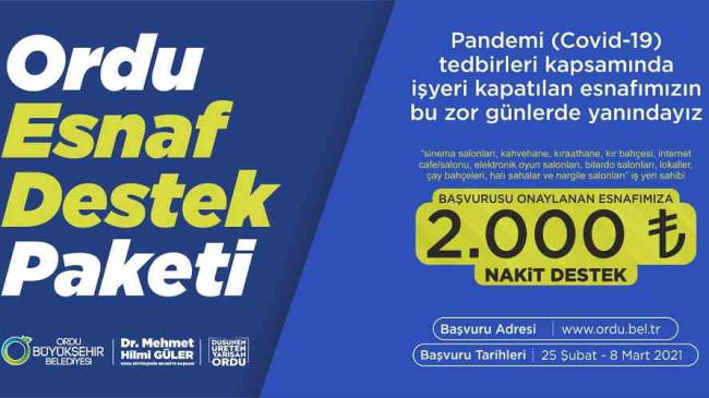OBB’DEN ESNAF DESTEK PROJESİ’NDEN KİMLER FAYDALANACAK