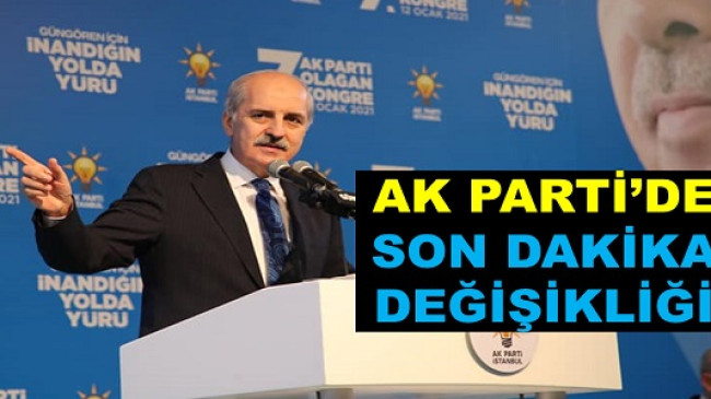 NUMAN KURTULMUŞ KONGRE İÇİN GELİYOR