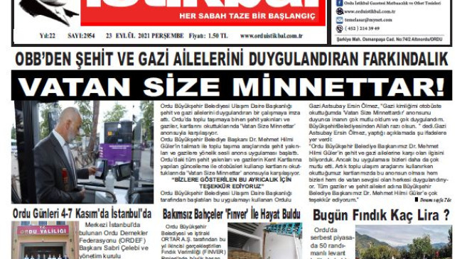 23.09.2021 PERŞEMBE