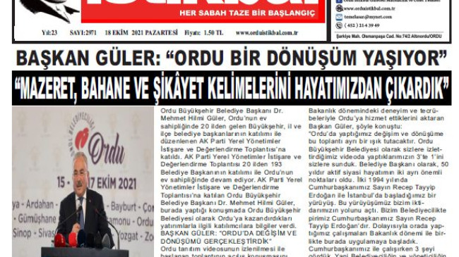 18.10.2021 PAZARTESİ