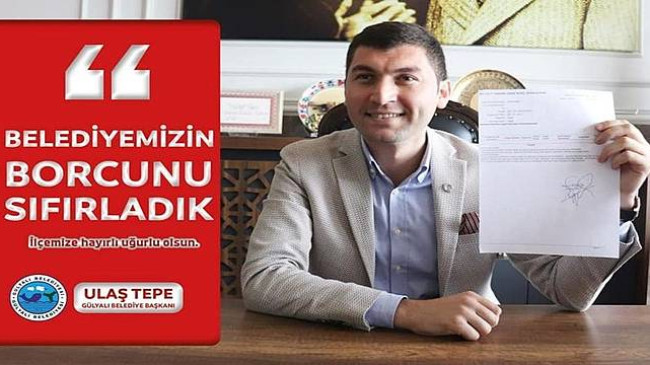 Gülyalı Belediyesi borcunu sıfırladı