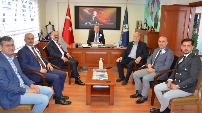 MEHMET YAŞAR GÜNAY ORDU SMMM ODASI BAŞKANI BAHADIR BAŞ’I ZİYARET ETTİ