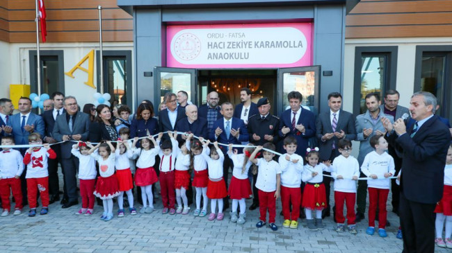 HAYIRSEVER KARAMOLLA AİLESİ TARAFINDAN YAPTIRILAN ANAOKULUNUN AÇILIŞI GERÇEKLEŞTİ
