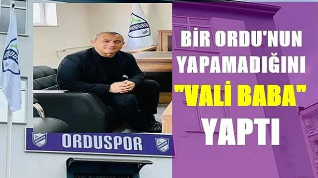 Efsane Orduspor “Vali Baba” ile sahalara geri döndü