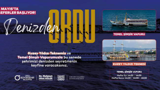 Ordu’yu denizden seyretmeye hazır mısın ?