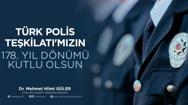 BAŞKAN GÜLER’DEN 178. YIL KUTLAMASI