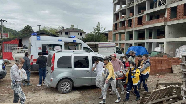 Ordu’da inşaat iskelesi çöktü: 4 işçi yaralandı