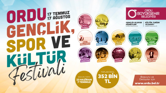 ORDU’DA 1 AY FESTİVAL VAR!