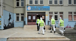 Sınav öncesi okullara dezenfekte